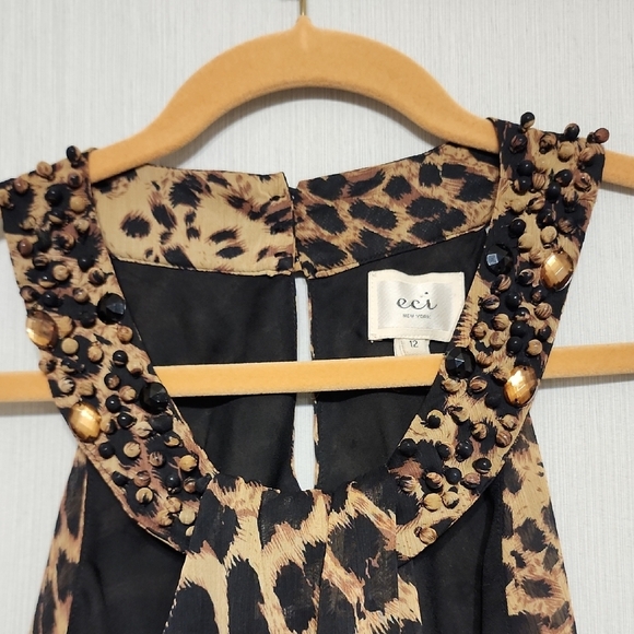 ECI New York Leopard Print Top - Picture 4 of 6